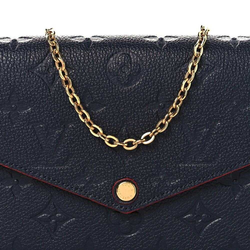 Louis Vuitton Empreinte Pochette Felicie M64099 MarineRouge 3 pieces - dc NZ2189 - Picture 6 of 10
